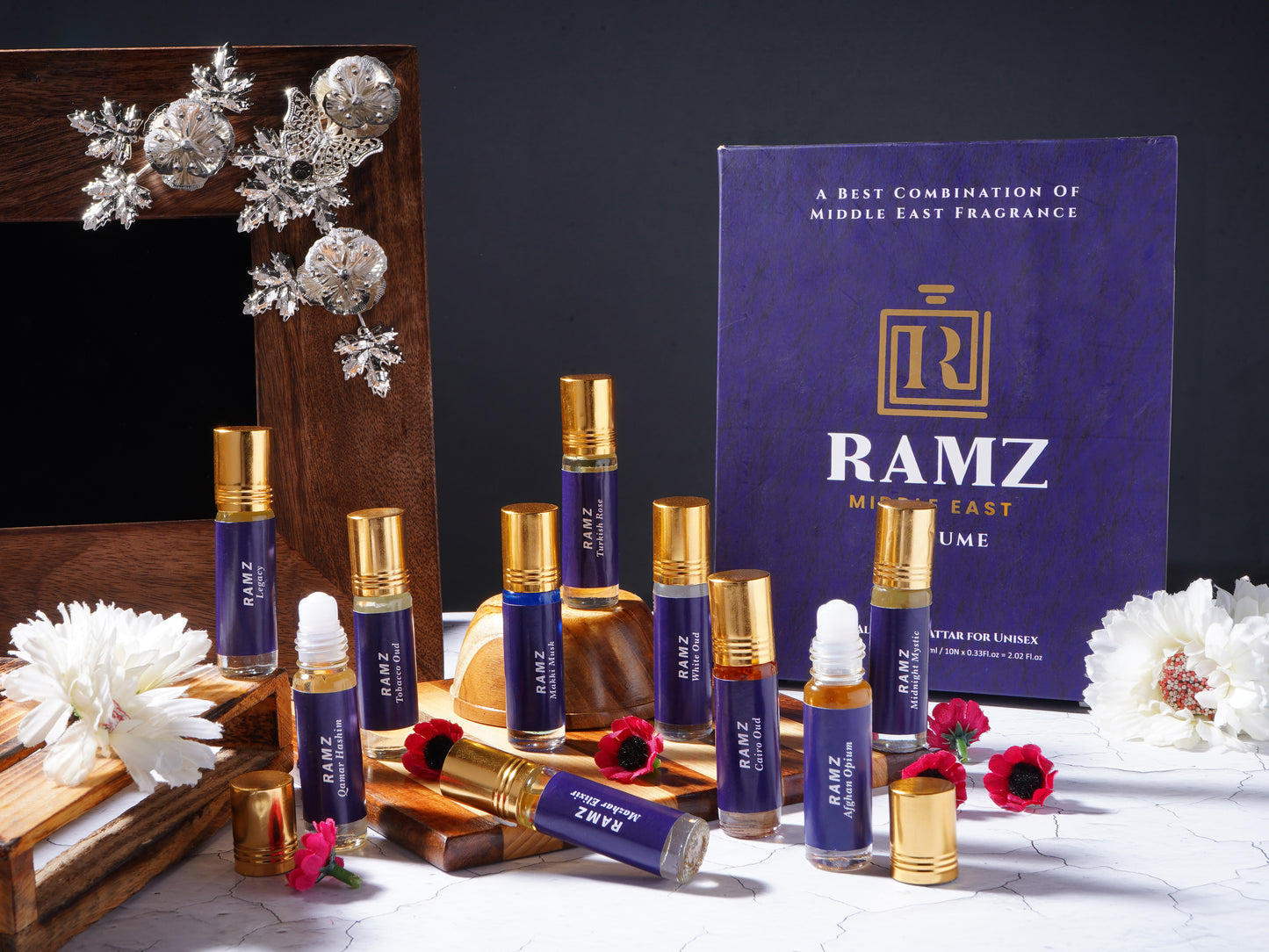 Middle East Ramz Attar  A best combination of Arabic Fragrances (10 bottles x 6 ml )